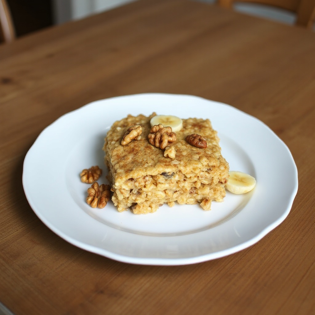 Delizia di Avena al Forno con Banane e Noci