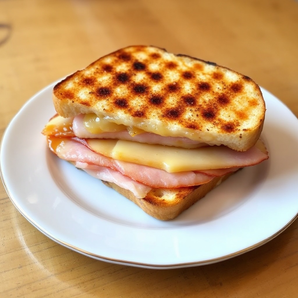 Panino Grigliato Salato con Mele e Prosciutto