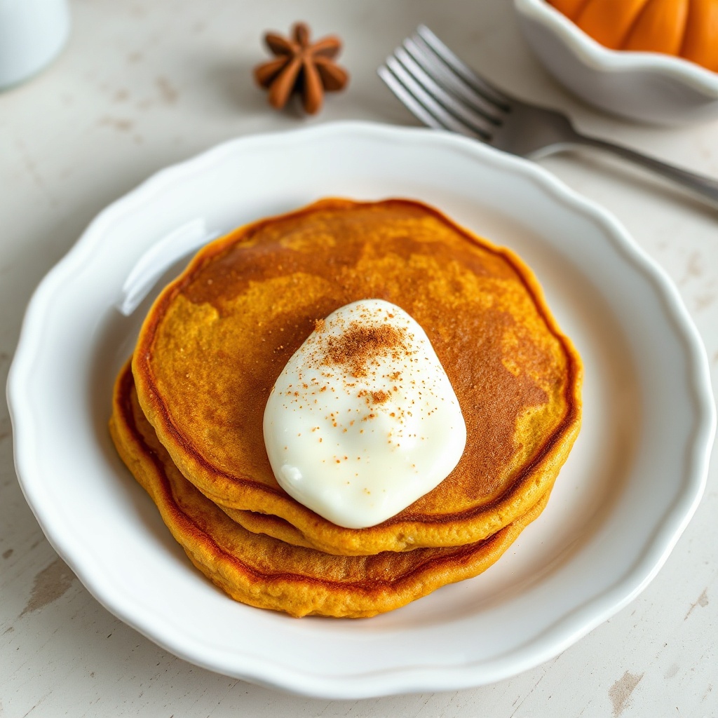 Fluffige Kürbisgewürz-Pfannkuchen