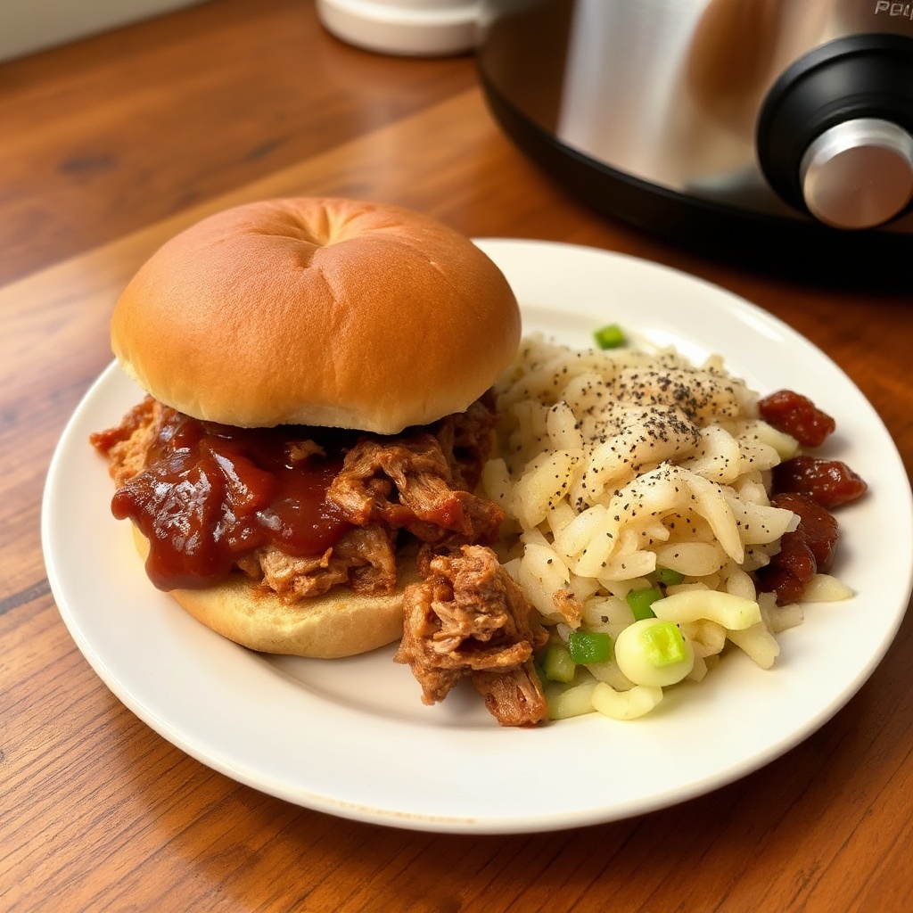 Langsame Kochpulled Pork Sandwiches
