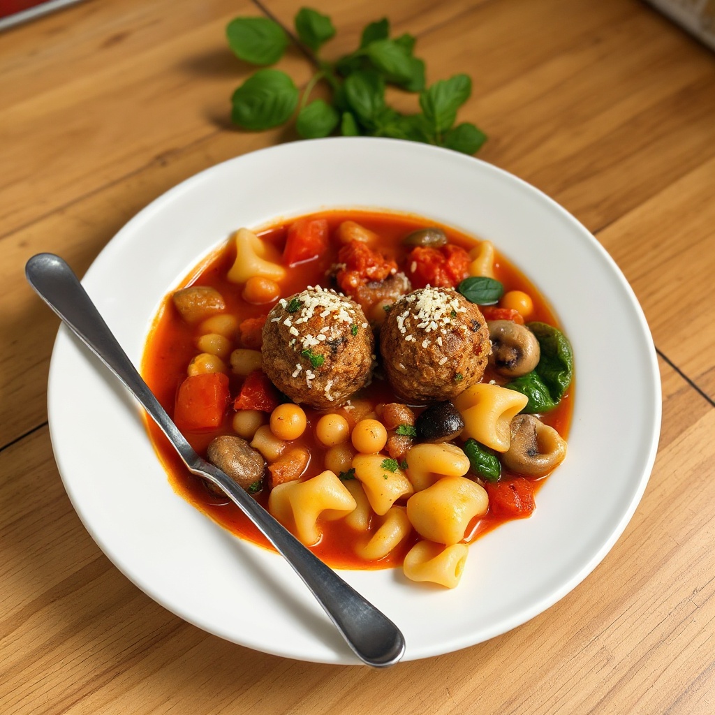 Zuppa Italiana con Polpette