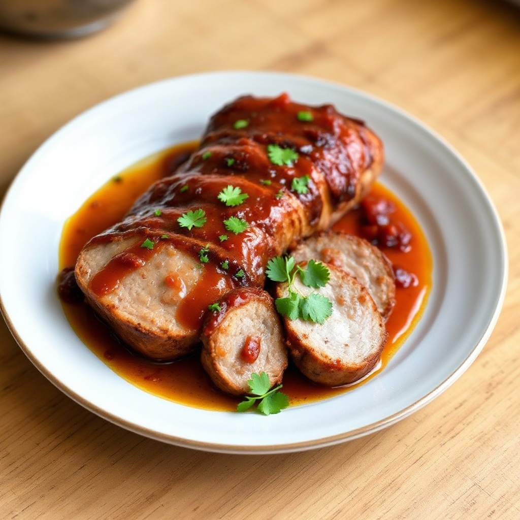 Gewürzter Schweinefilet mit Tomaten-Chipotle-Glasur