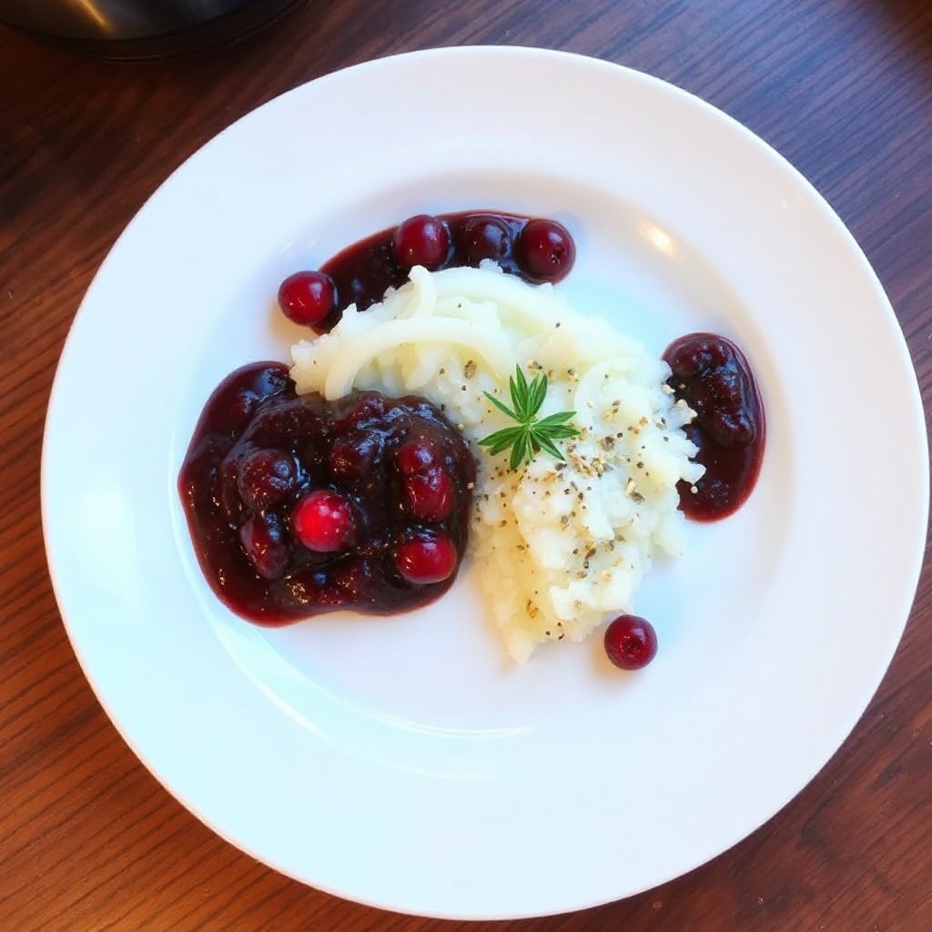 Gewürzte Cranberry-Mole-Sauce