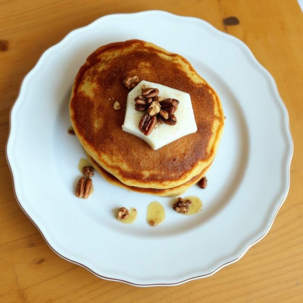 Pancake con Noci e Mele alla Cannella
