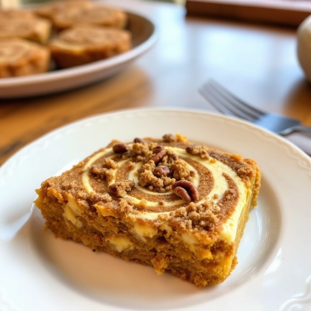 Kürbis-Frischkäse-Schichtkekse mit Pekannuss-Streusel