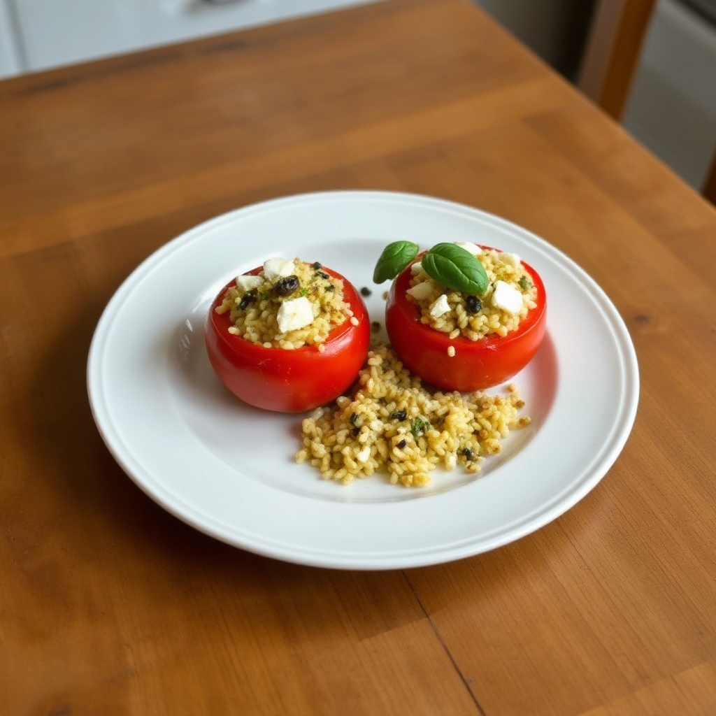 Pomodori Ripieni di Orzo Aromatizzato