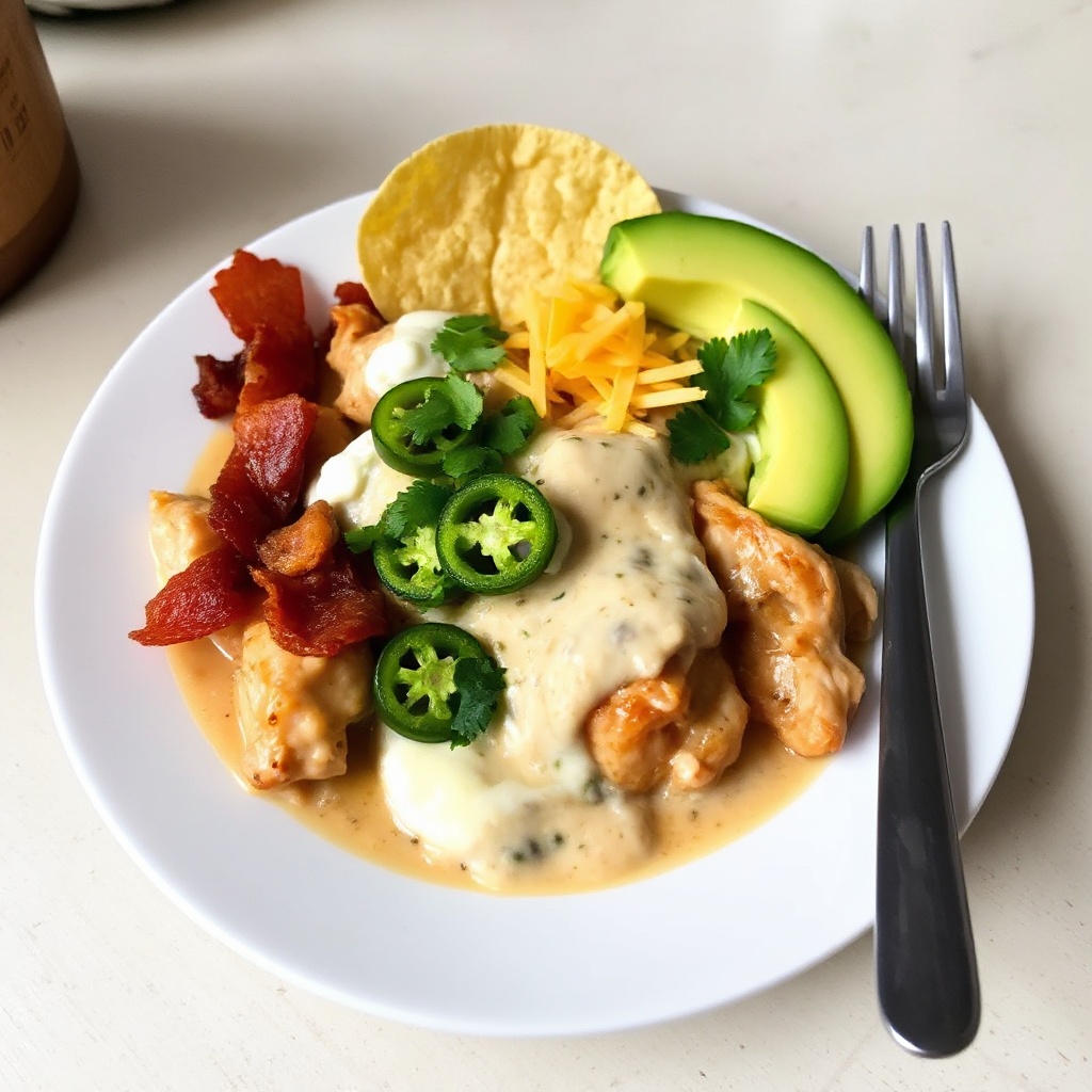 Pollo Piccante con Salsa Cremosa di Jalapeño