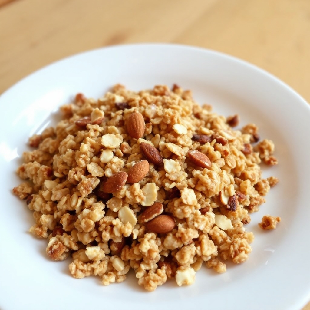 Schnelle und Einfache Honig-Mandel-Granola