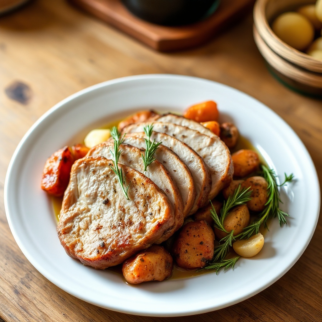 Herb-Infused Slow-Roasted Pork