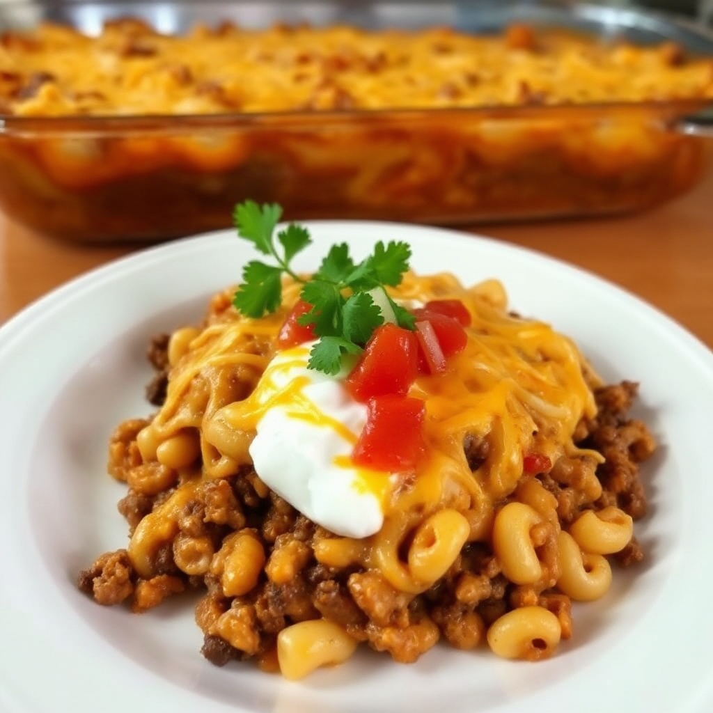 Casseruola Taco Formaggiosa di Manzo
