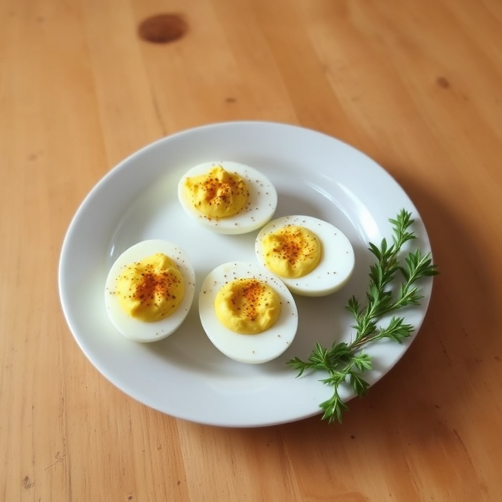 Würzige gefüllte Eier