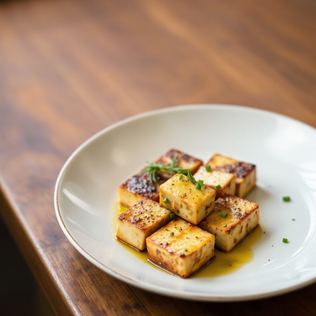 Zesty Herb-Infused Baked Tofu