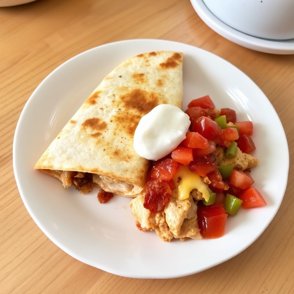 Hühnchen und Speck Quesadilla Freude