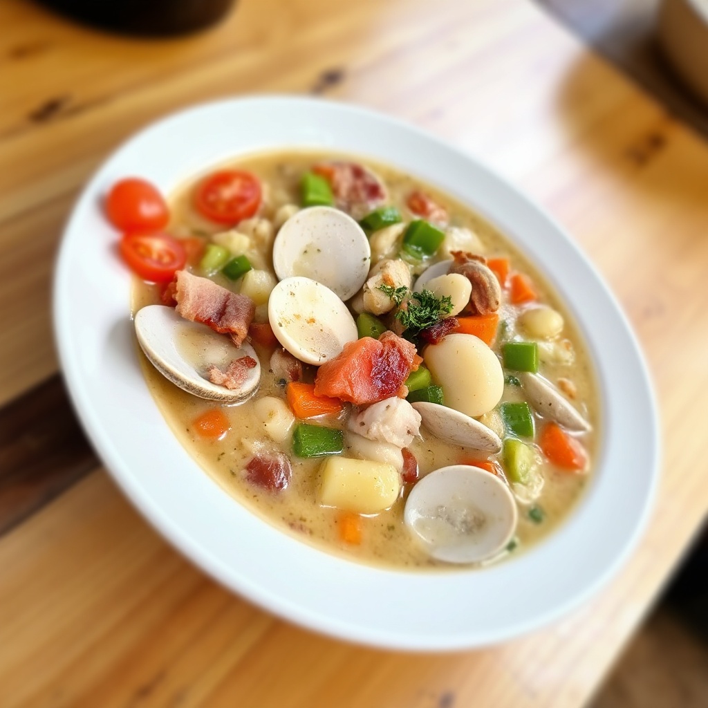 Savory Clam and Vegetable Chowder