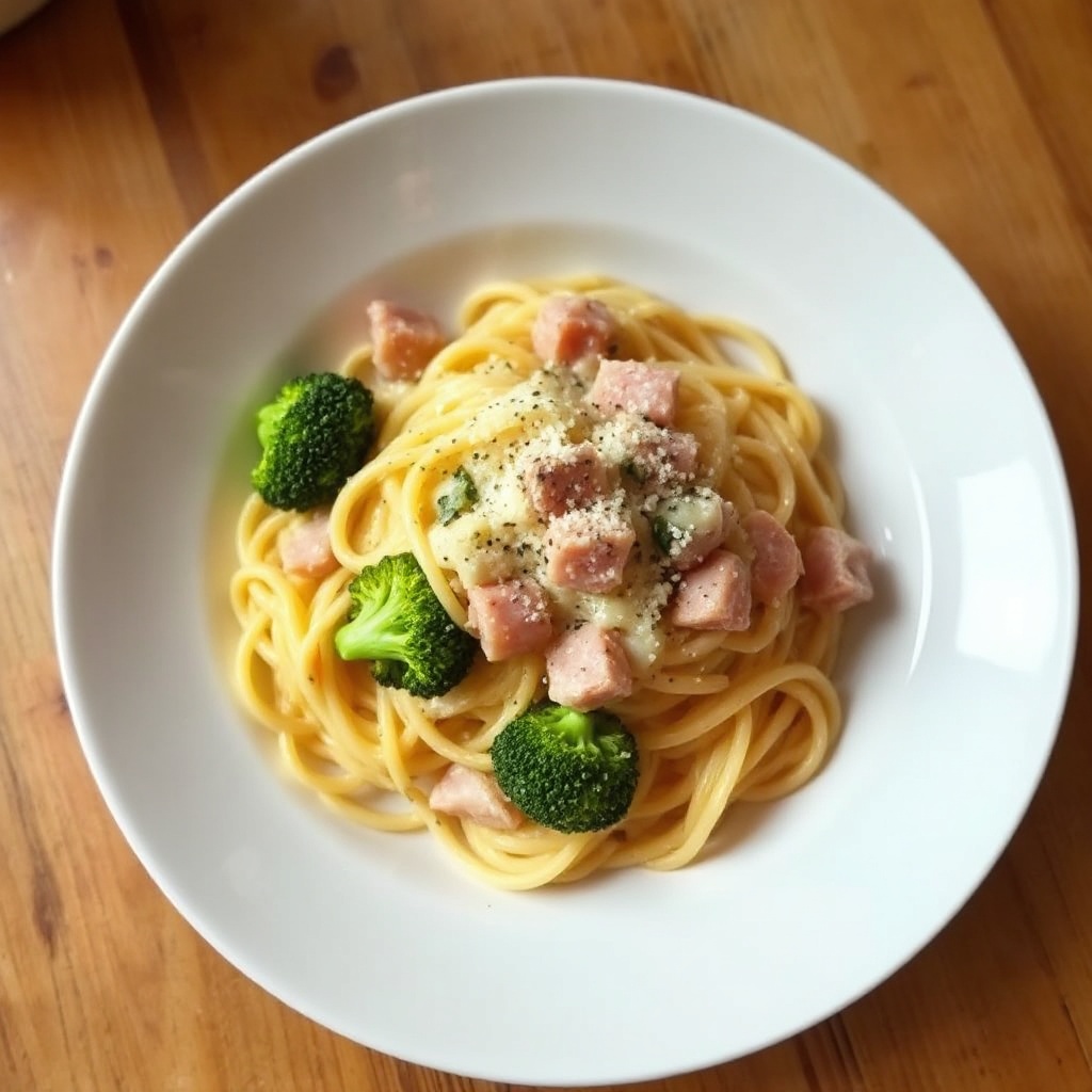 Creamy Ham and Broccoli Pasta Delight
