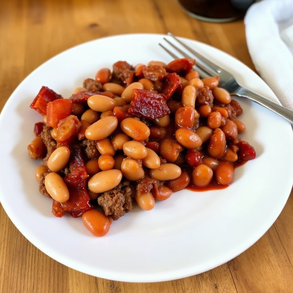 Slow Cooker Smoky Barbecue Beans