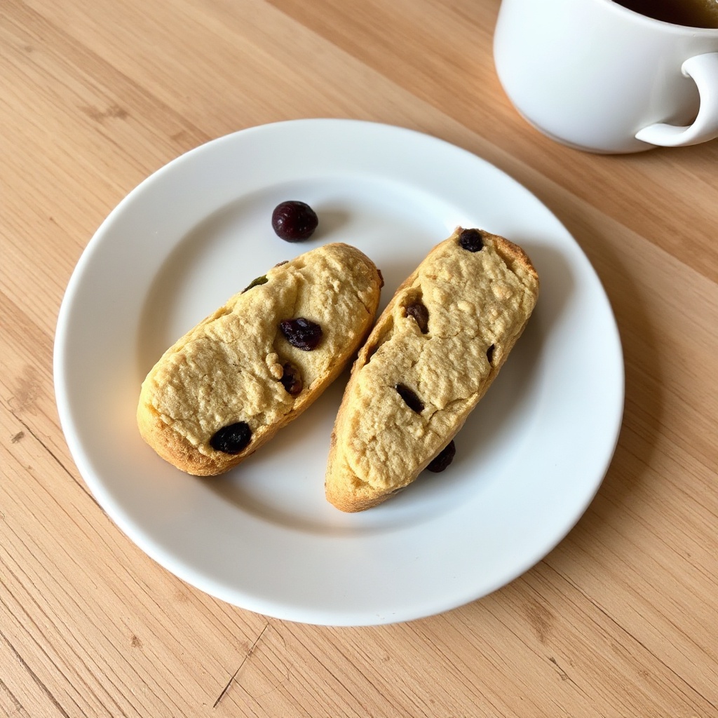 Biscotti al Caffè, Mirtilli Rossi e Noci