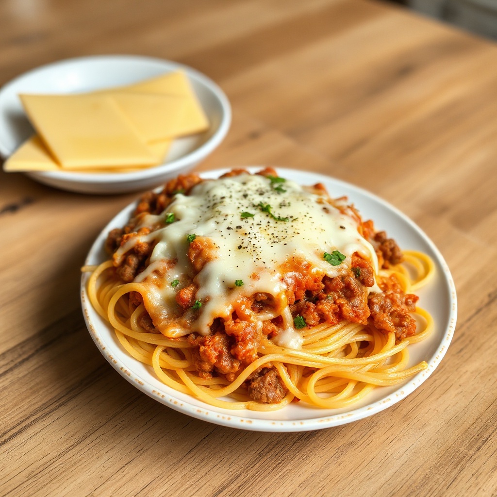 Käse-Spaghetti-Auflauf