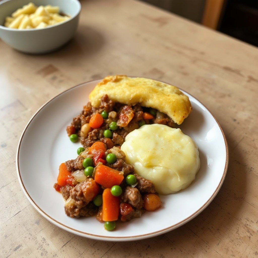 Pasticcio Salato con Purè di Patate al Cheddar