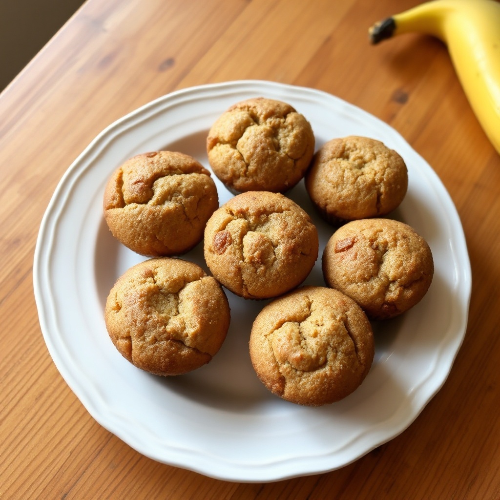 Saftige Bananen-Mini-Muffins