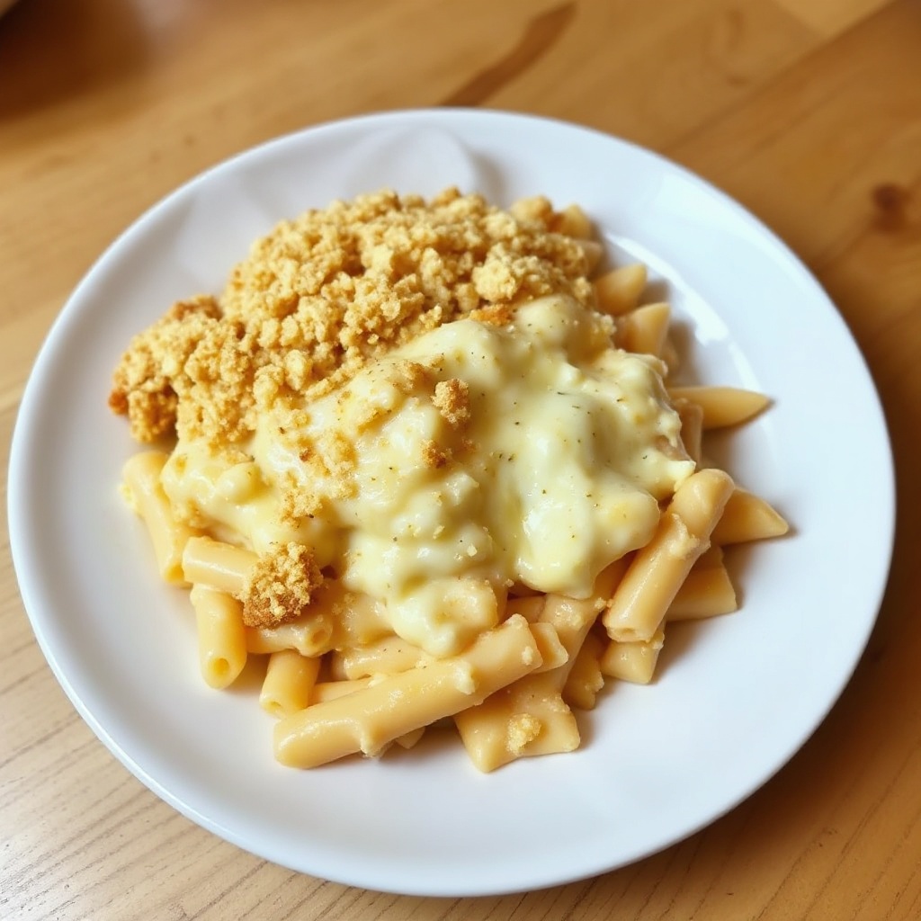 Creamy Baked Ziti with Crunchy Topping