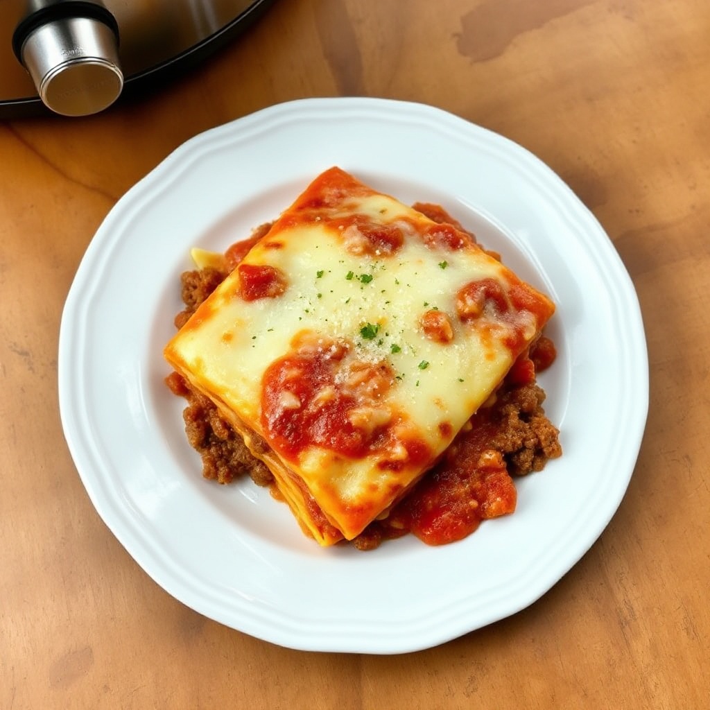 Langsame Kochkäse-Lasagne