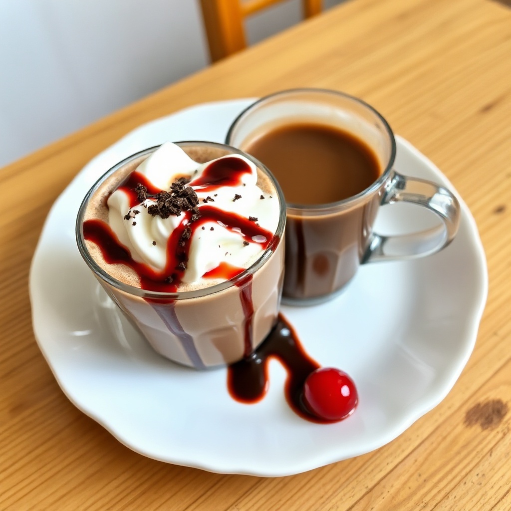 Kirsche-Mokka-Latte