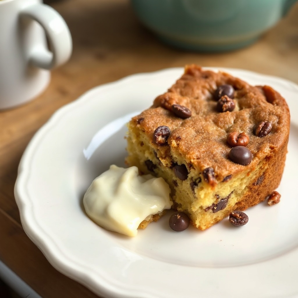 Cinnamon Pecan Chocolate Chip Coffee Cake