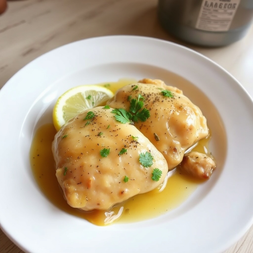 Zesty Zitronen-Knoblauch-Hühnchen-Auflauf