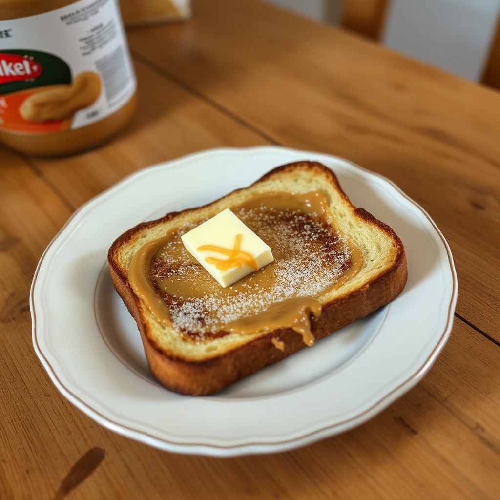 Sweet Peanut Butter Toast Delight