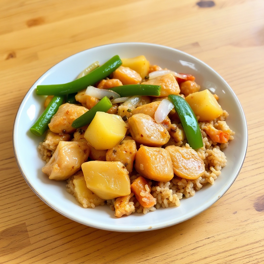 Pollo all'Ananas Dolce e Piccante