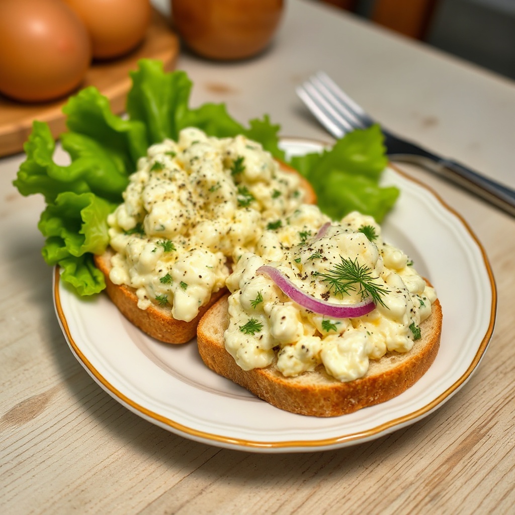Kräuter-Eiersalat-Sandwiches