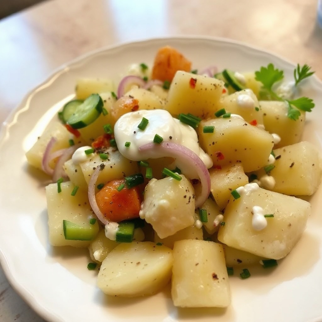 Insalata di Patate Cremosa alle Erbe