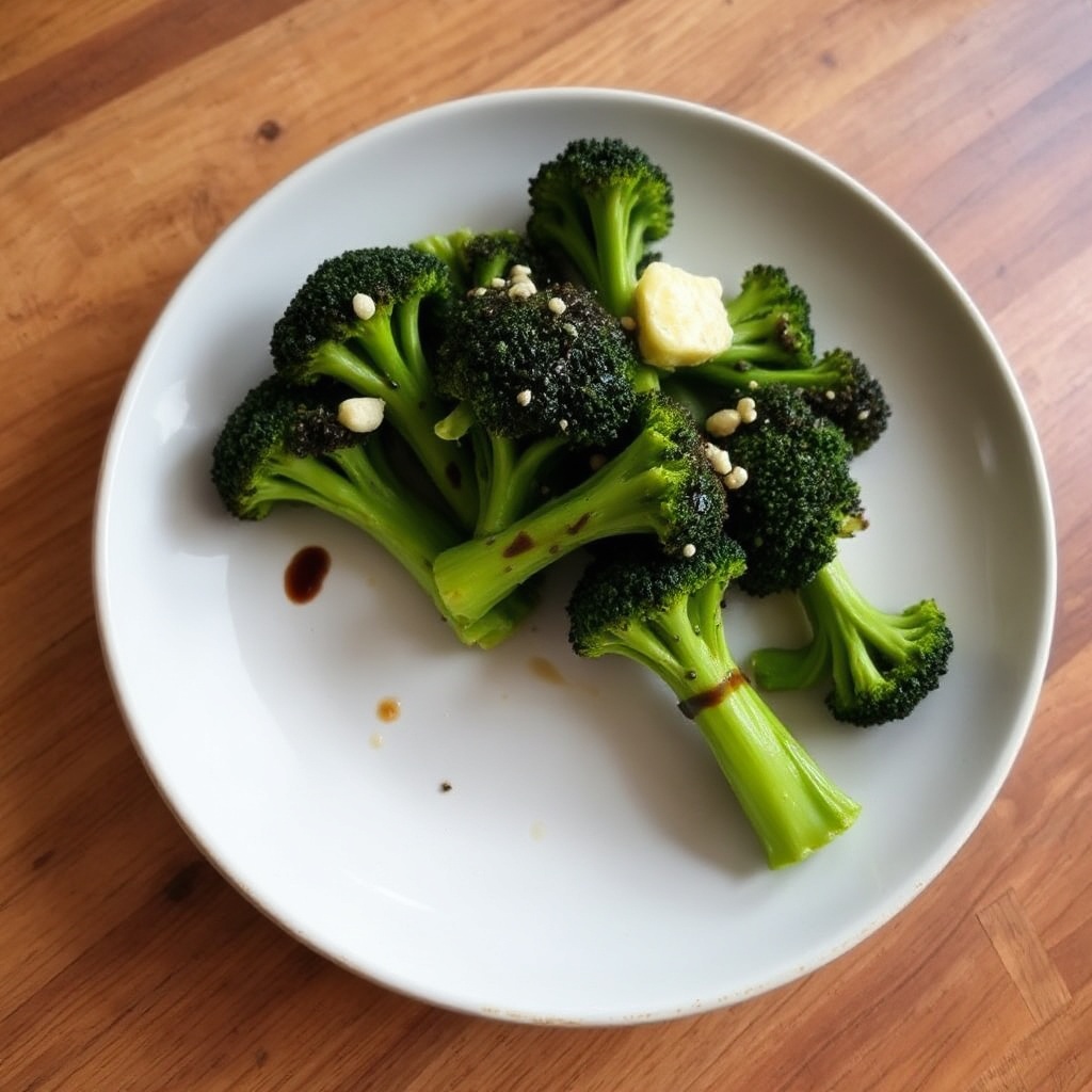 Garlic Butter Balsamic Broccoli