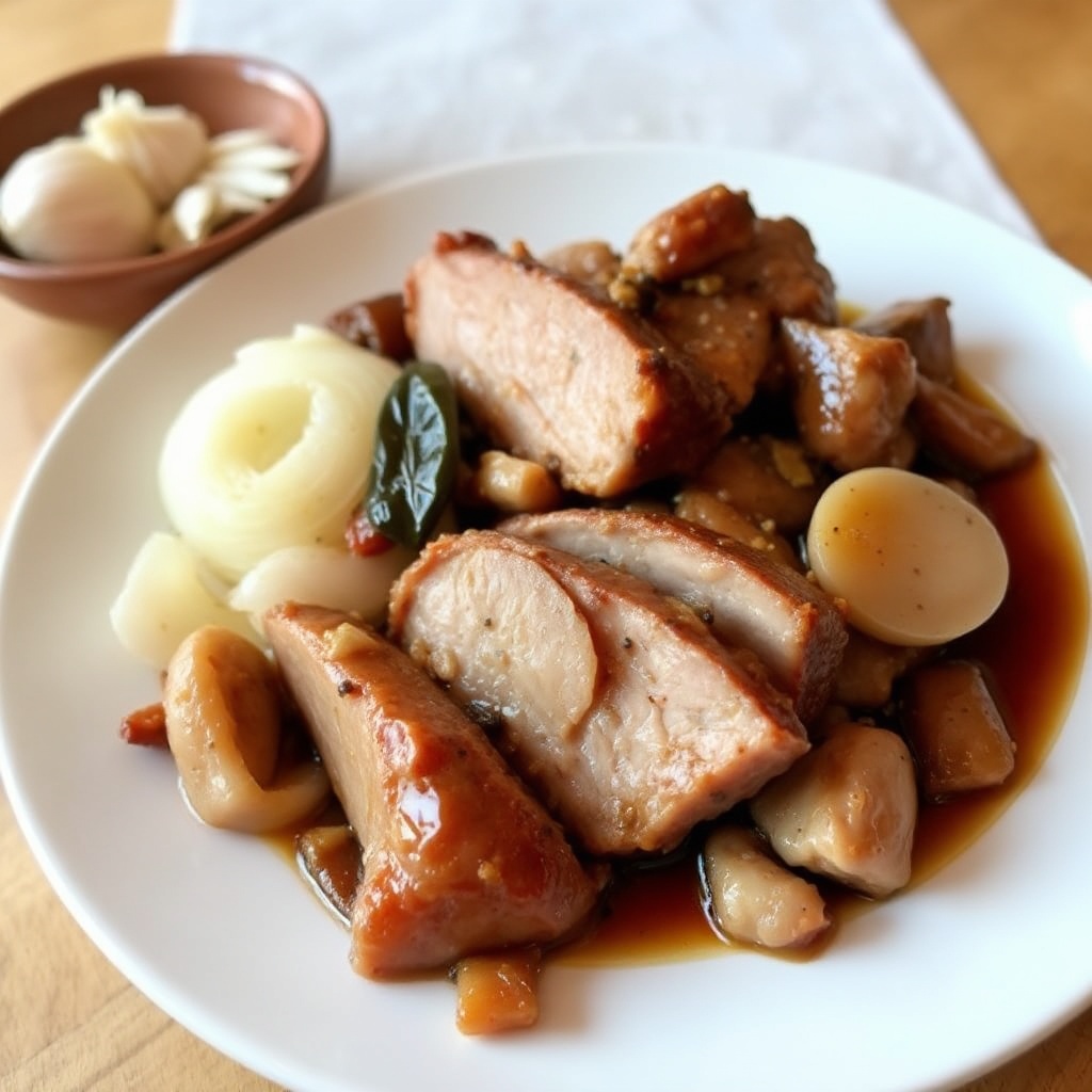 Arrosto di Maiale alla Soia e Aglio in Pentola Lenta