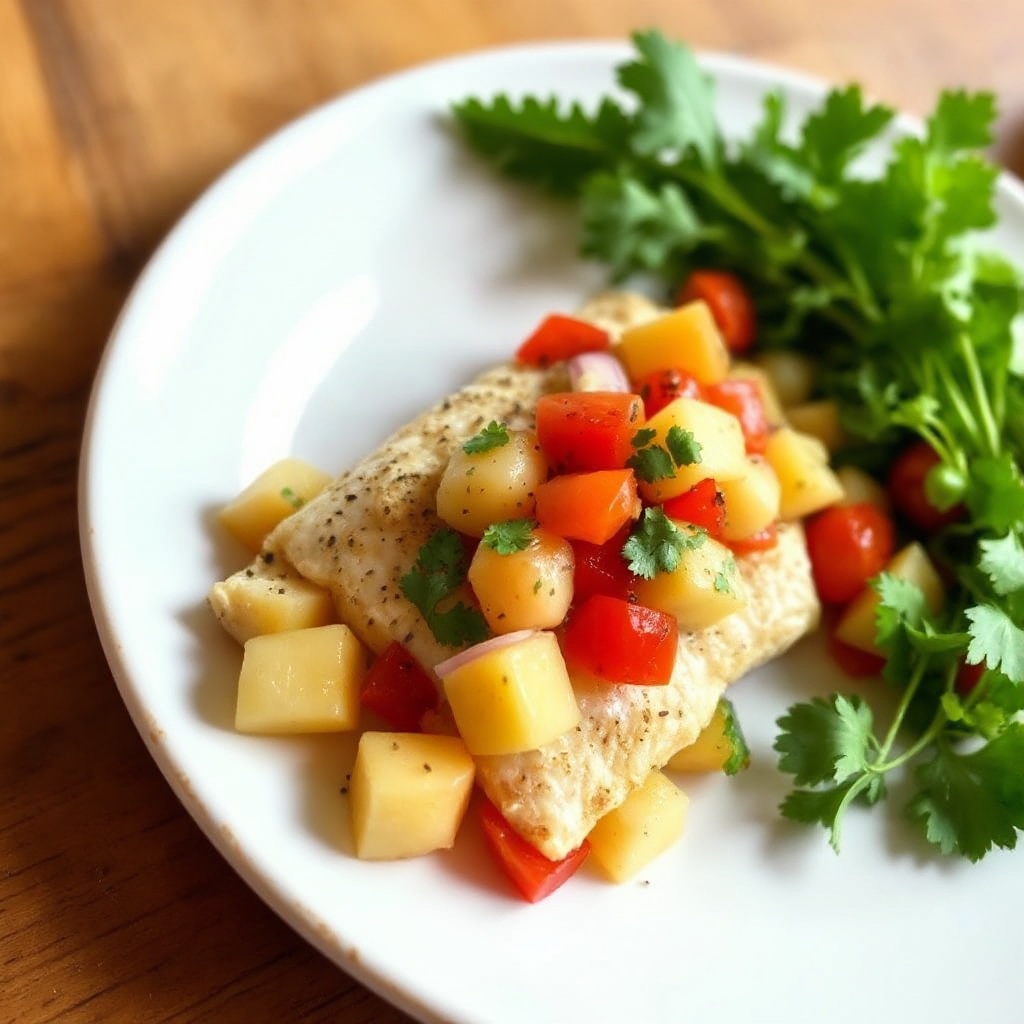Zesty Tilapia with Tropical Salsa