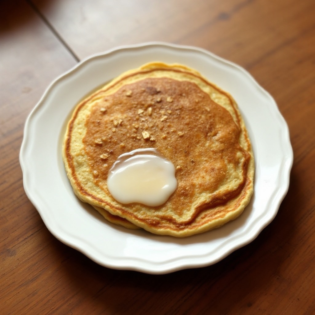 Braune Zucker Haferflocken Buttermilch Pfannkuchen