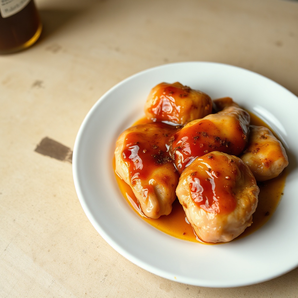 Sweet and Spicy Glazed Chicken Thighs