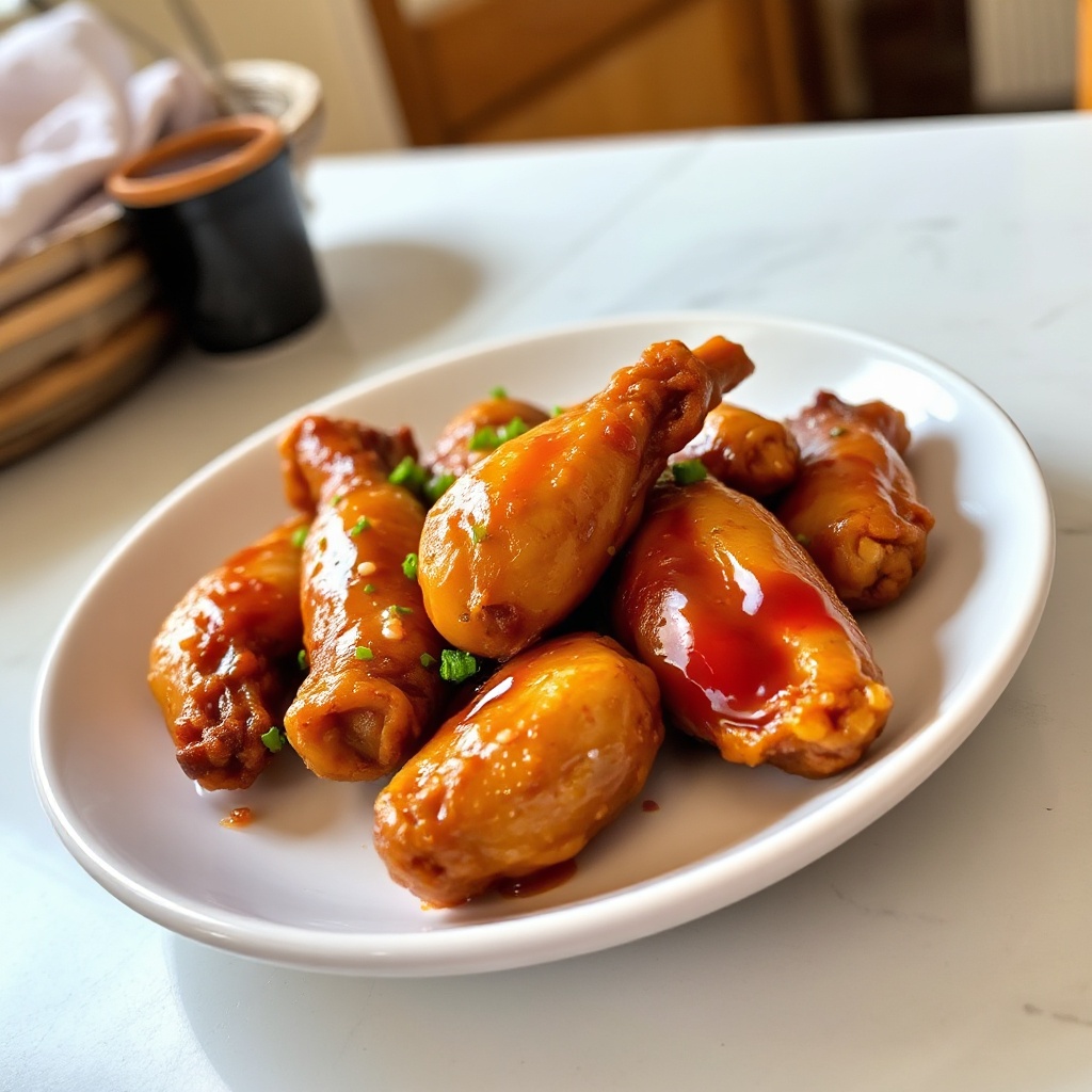 Sweet and Savory Baked Chicken Wings