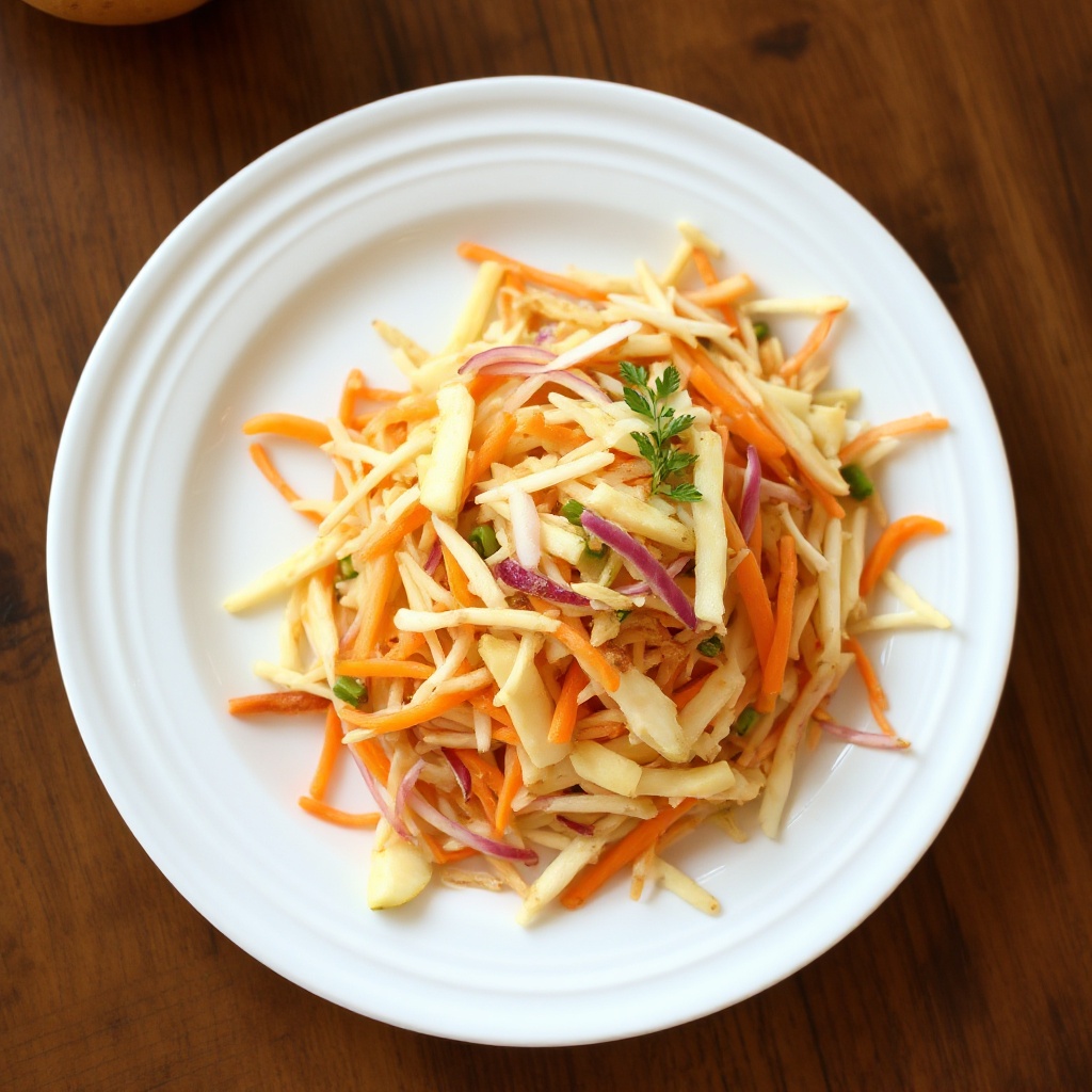 Knuspriger Apfel-Gemüse-Slaw