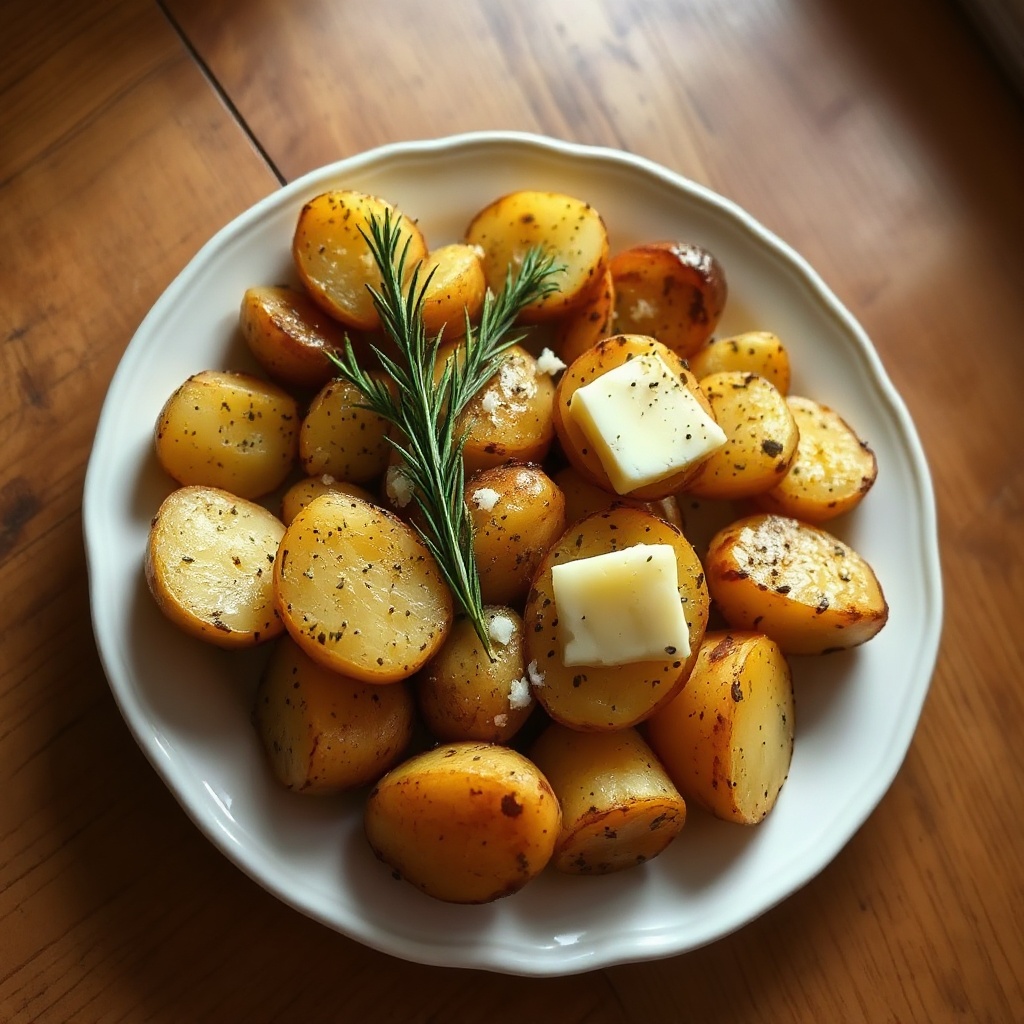 Knoblauch-Kräuter-Röstkartoffeln