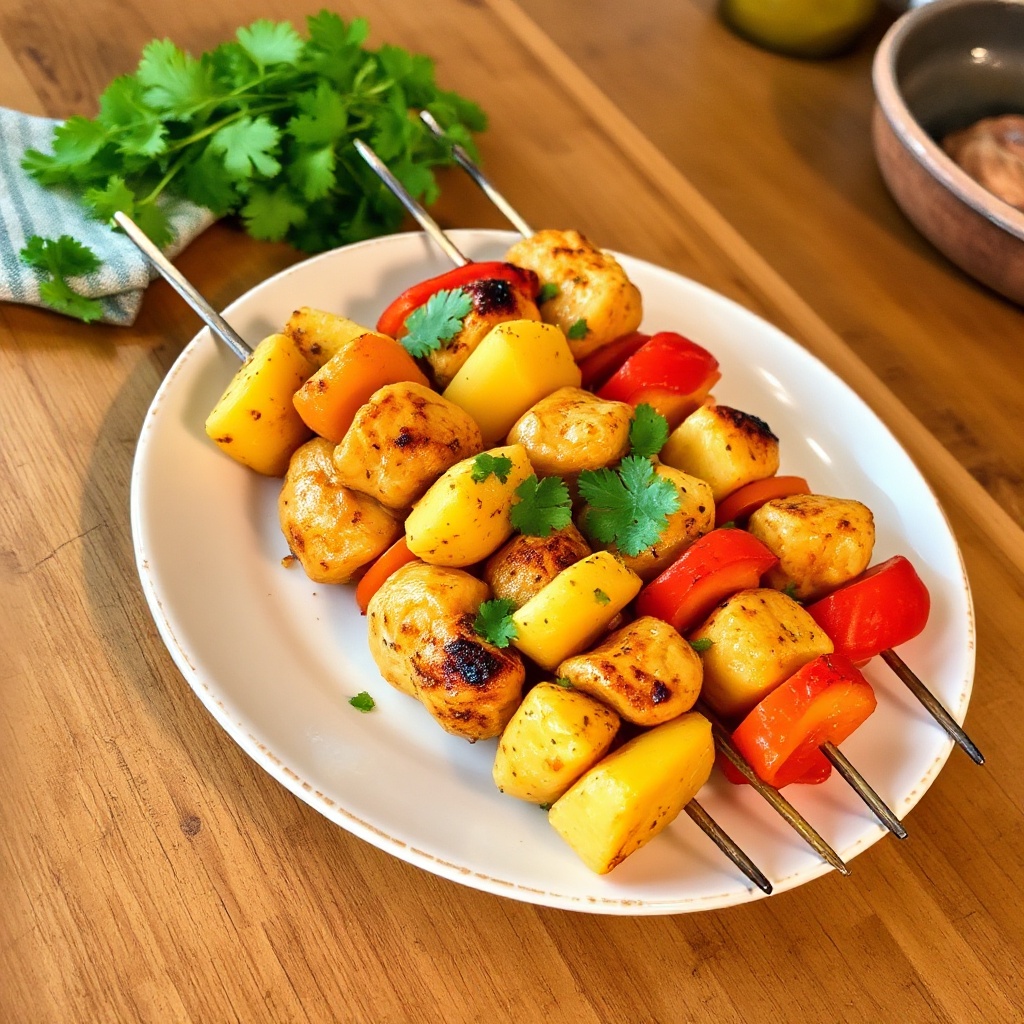 Spiedini di Pollo Tropicali