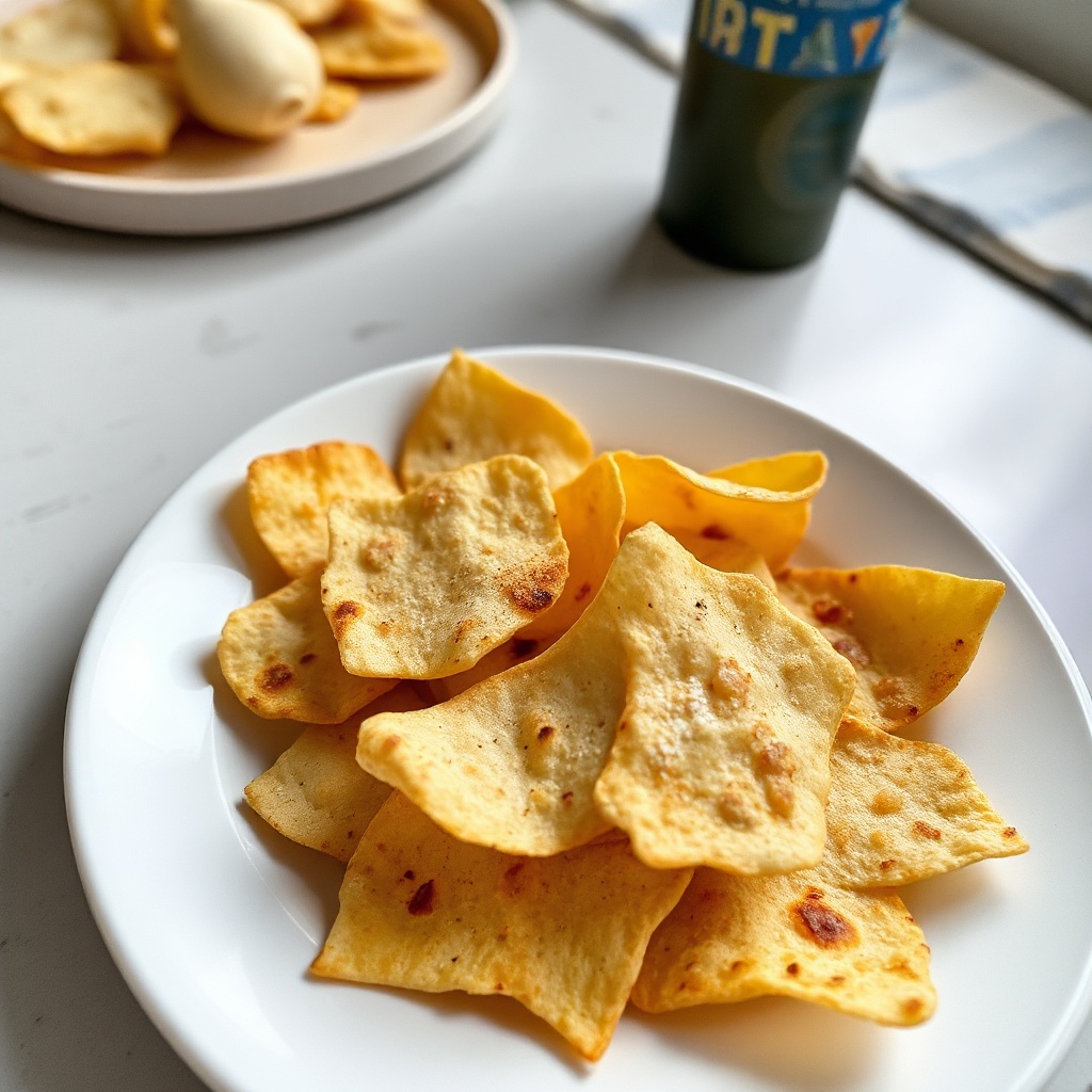 Chips di Tortilla Salati con Cipolla