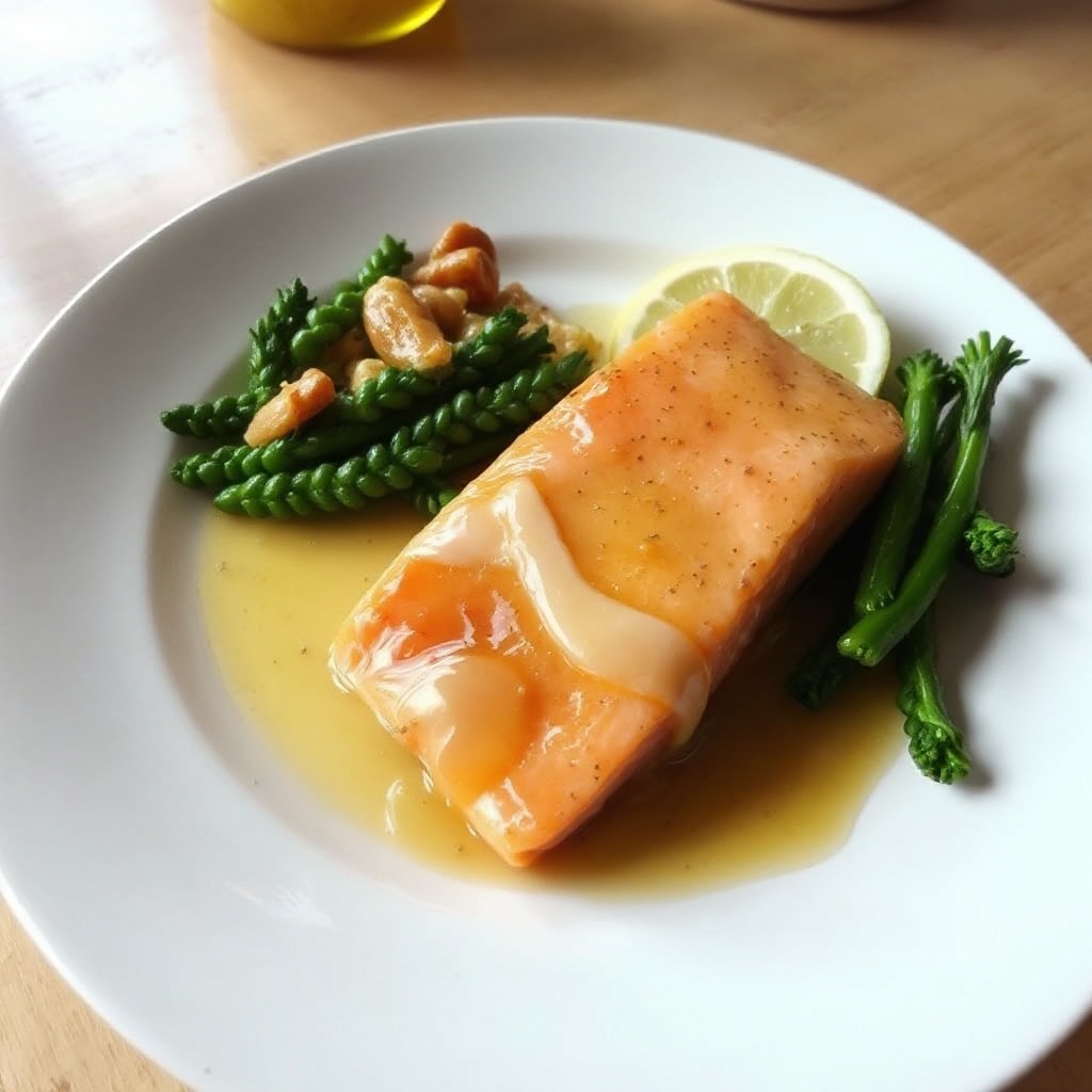 Honig-Dijon Glasierter Lachs