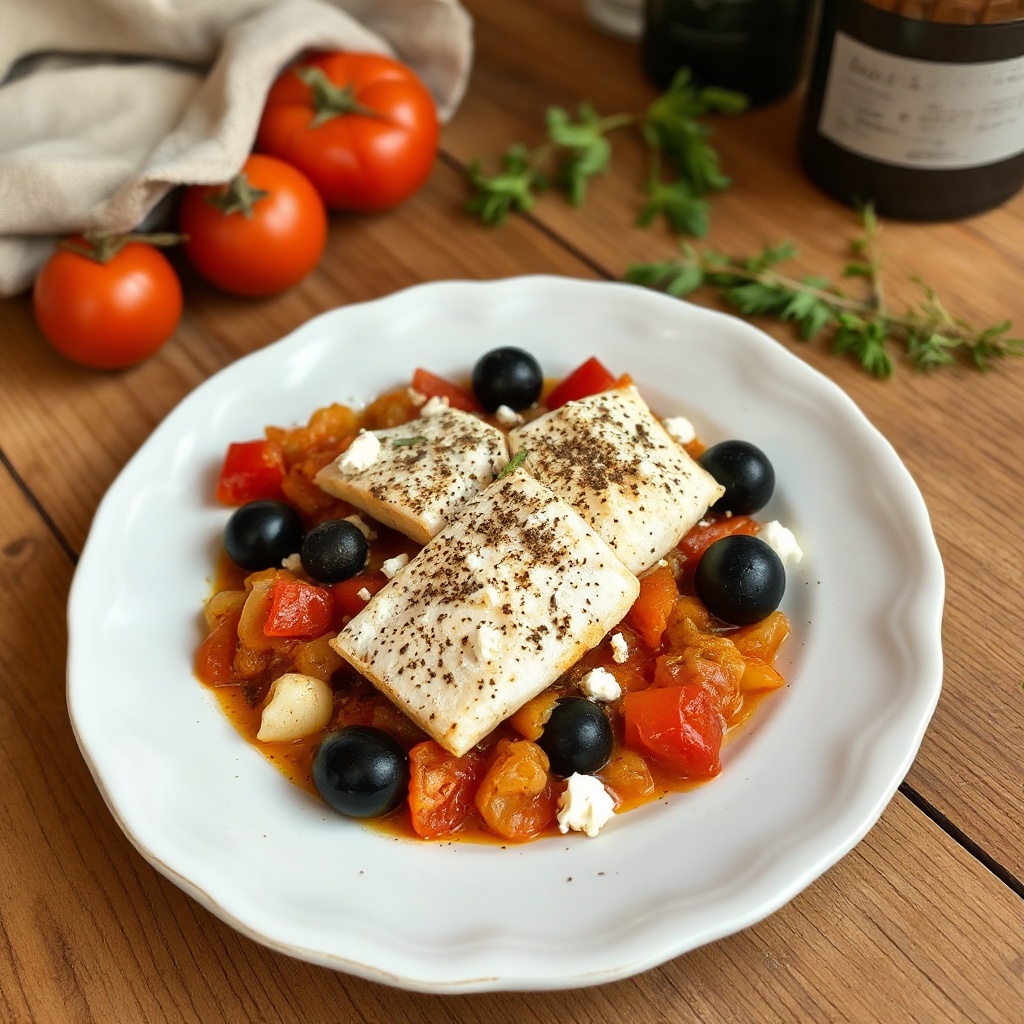 Mediterranes Gebackenes Fischvergnügen