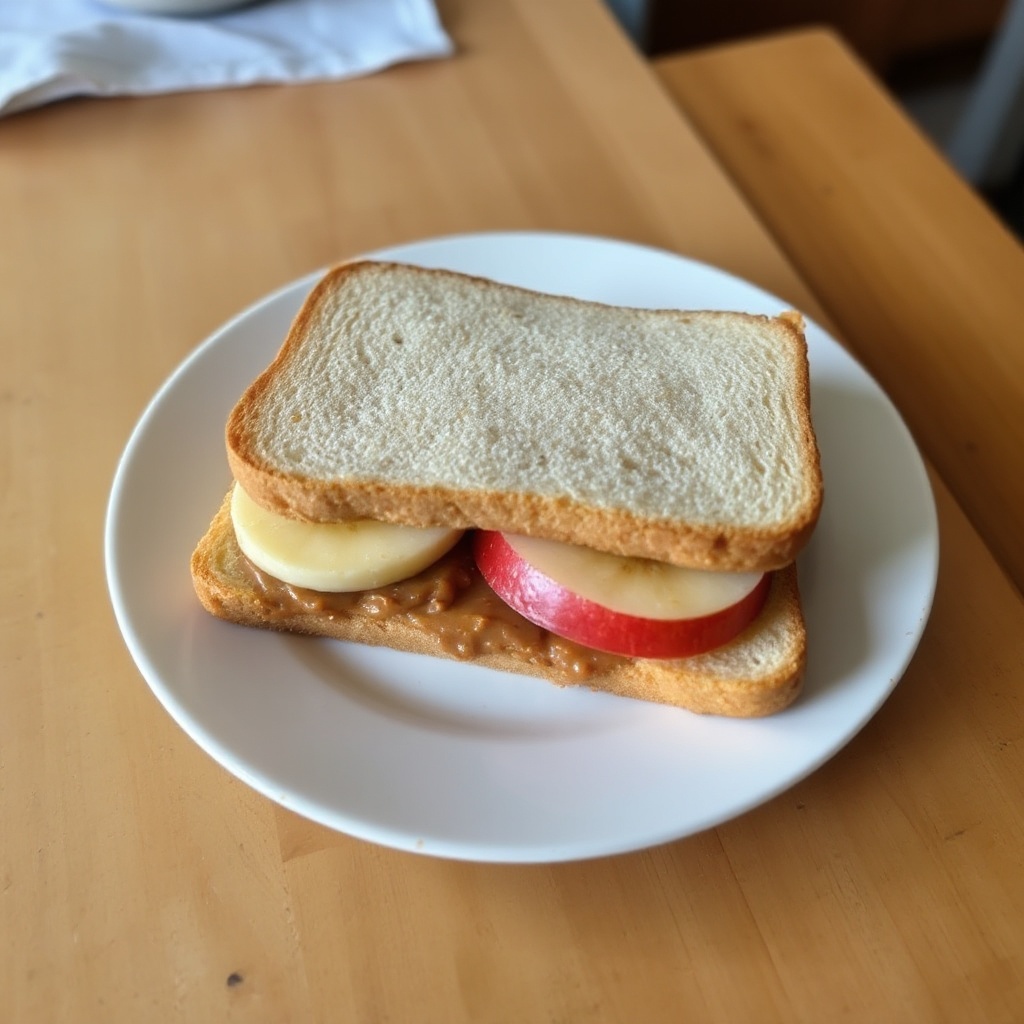 Nutty Fruit Delight Sandwich