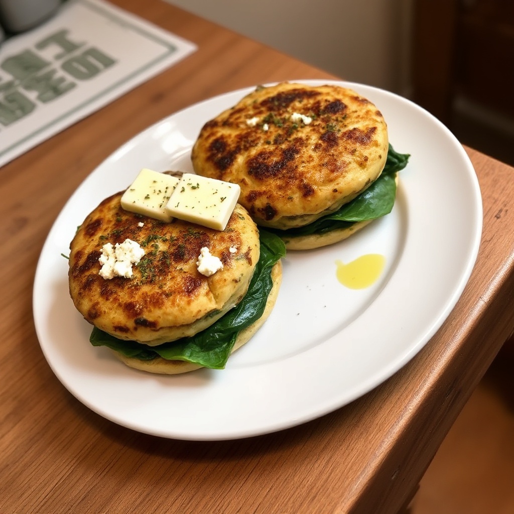 Burger di Pollo e Spinaci Mediterranei