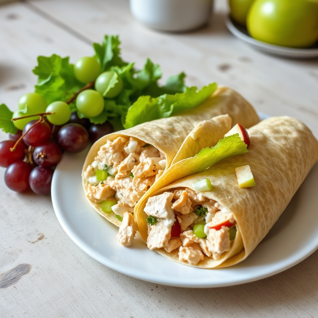 Wraps di Insalata di Pollo Cremosa Ranch