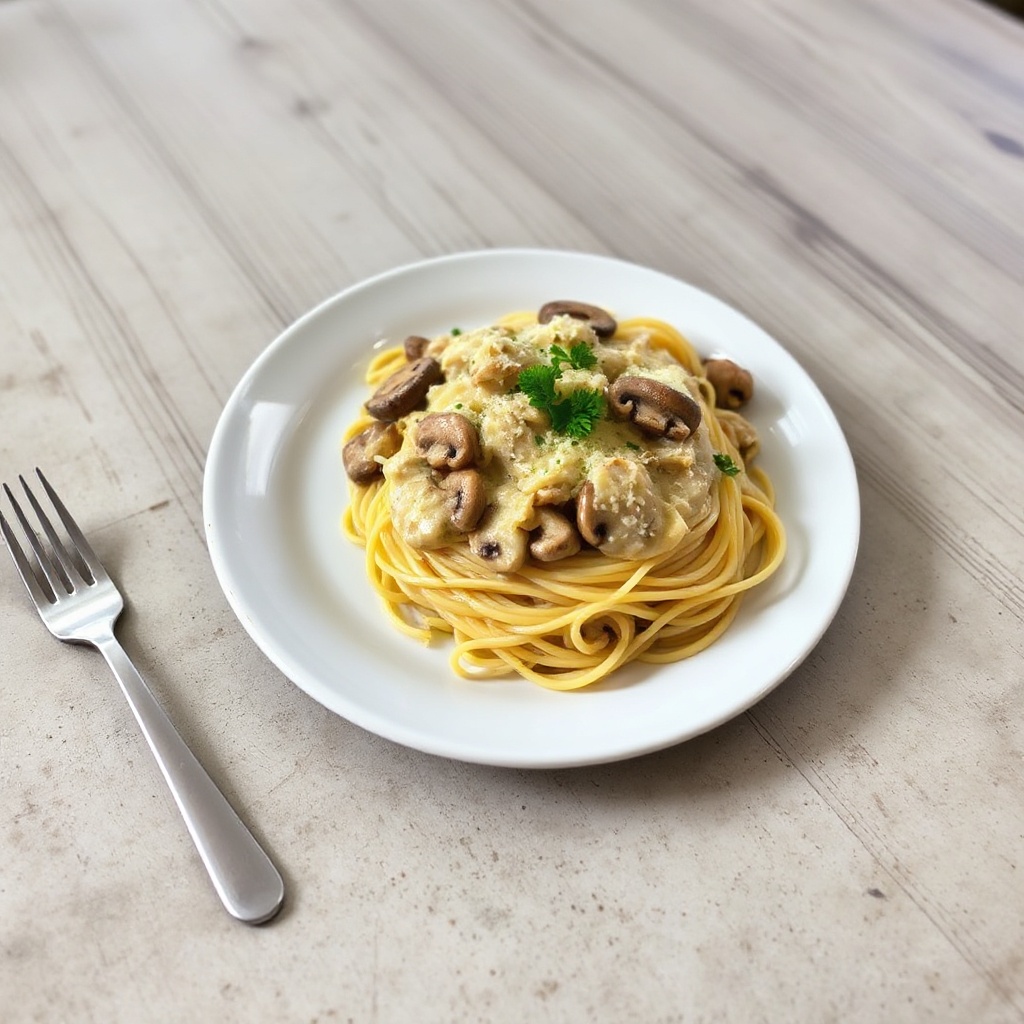 Creamy Turkey and Mushroom Bake