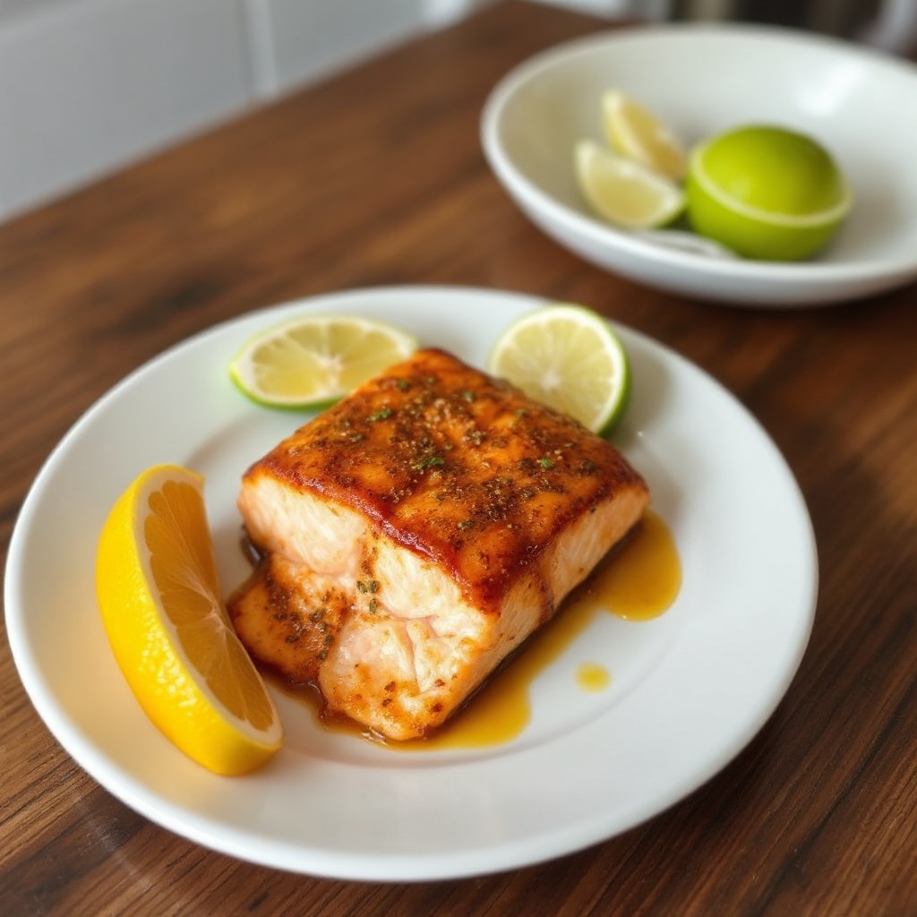 Zitrus Cajun Glasierter Lachs